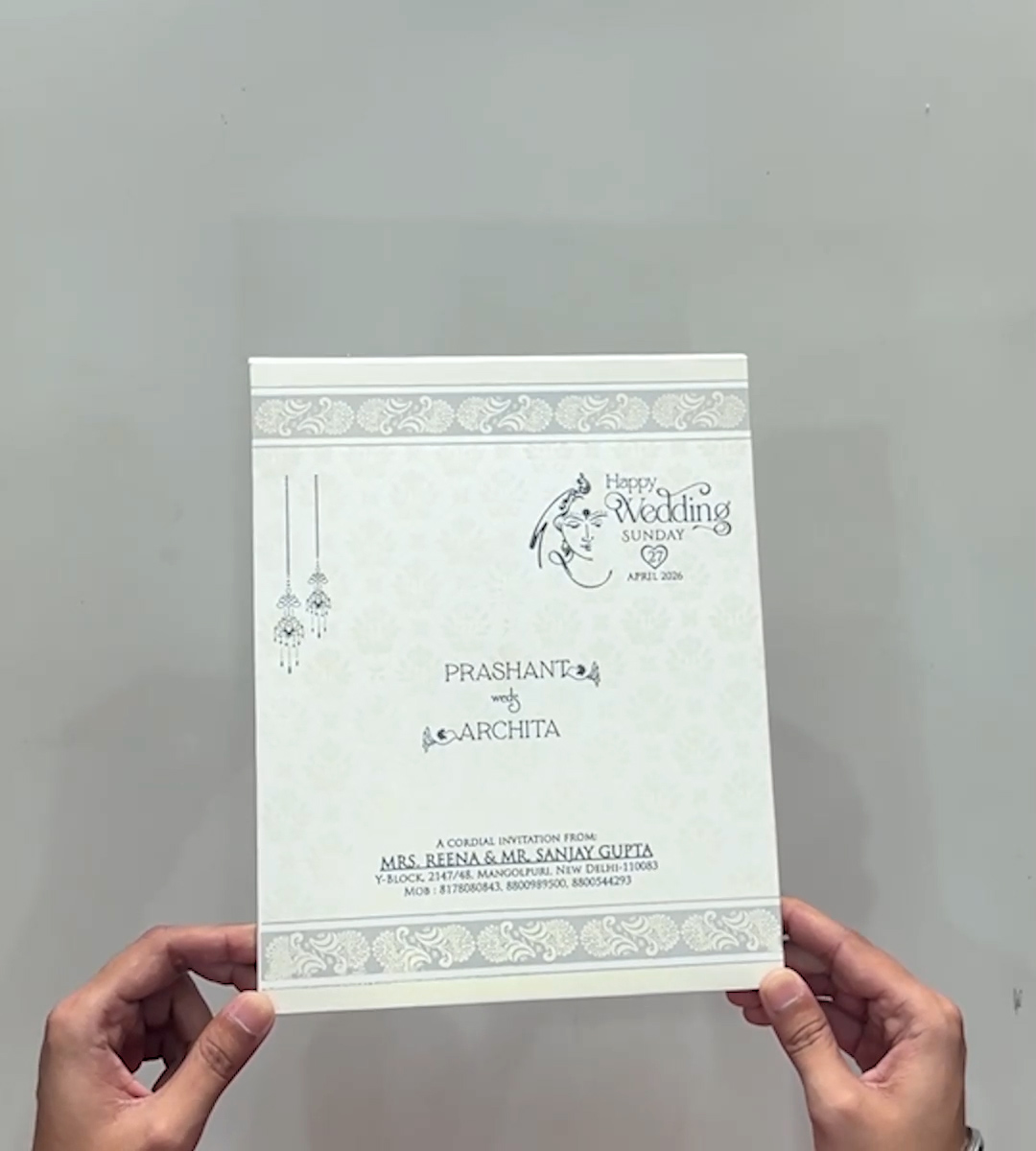wedding Card 3407